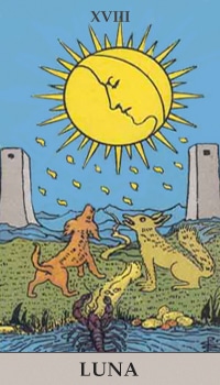Luna carte tarot