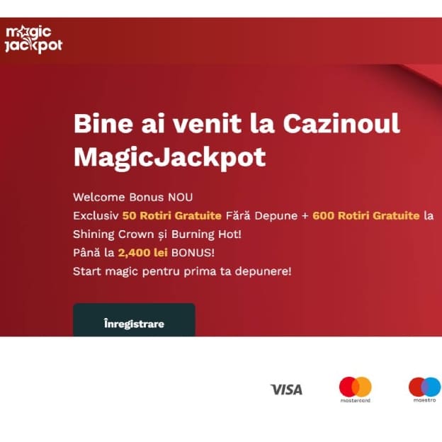 bonus de bun venit magic jackpot